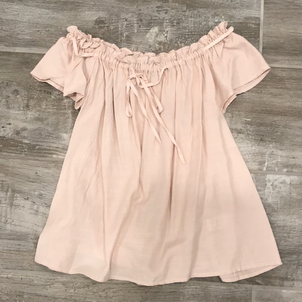 Blush Off-The-Shoulder Top